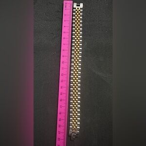 Silver and gold toned bracelet